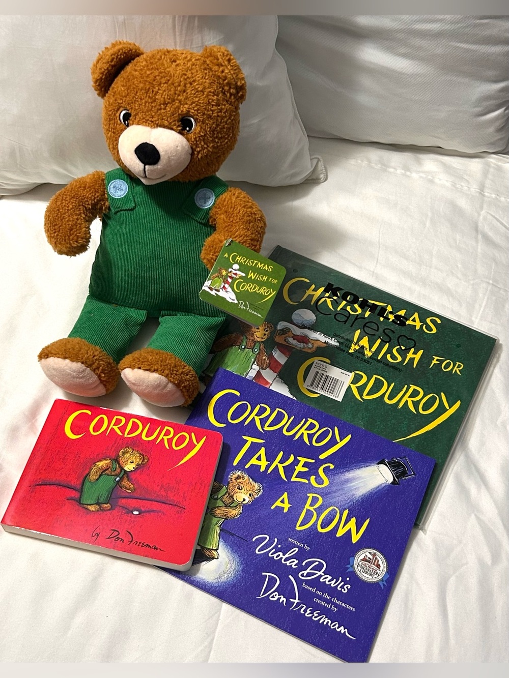Kohl’s Cares Corduroy Stuffed Plush and Three Books - Good & New NWT